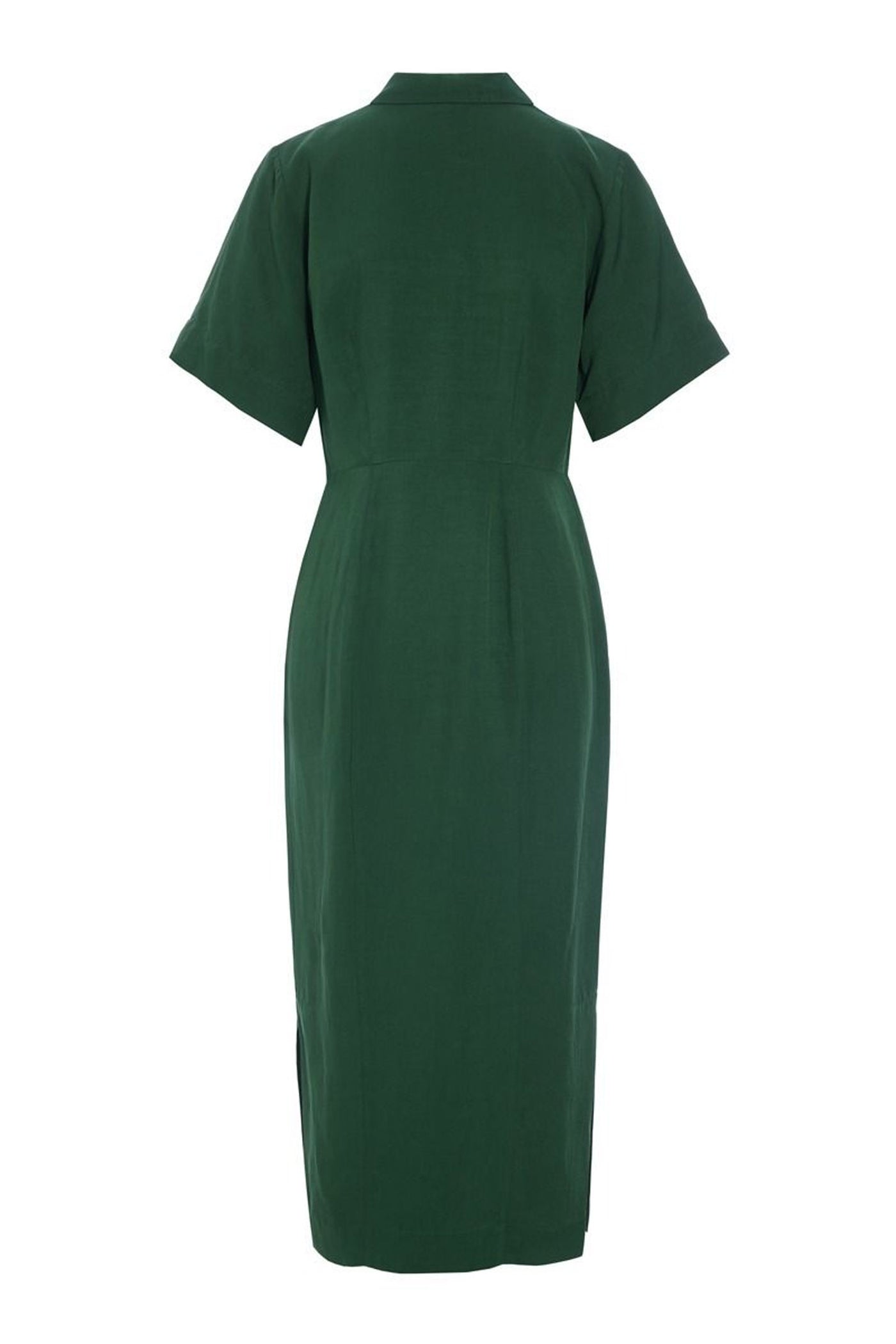 Kumamoto smal kjole DEEP GRASS GREEN - 262-2421-5670