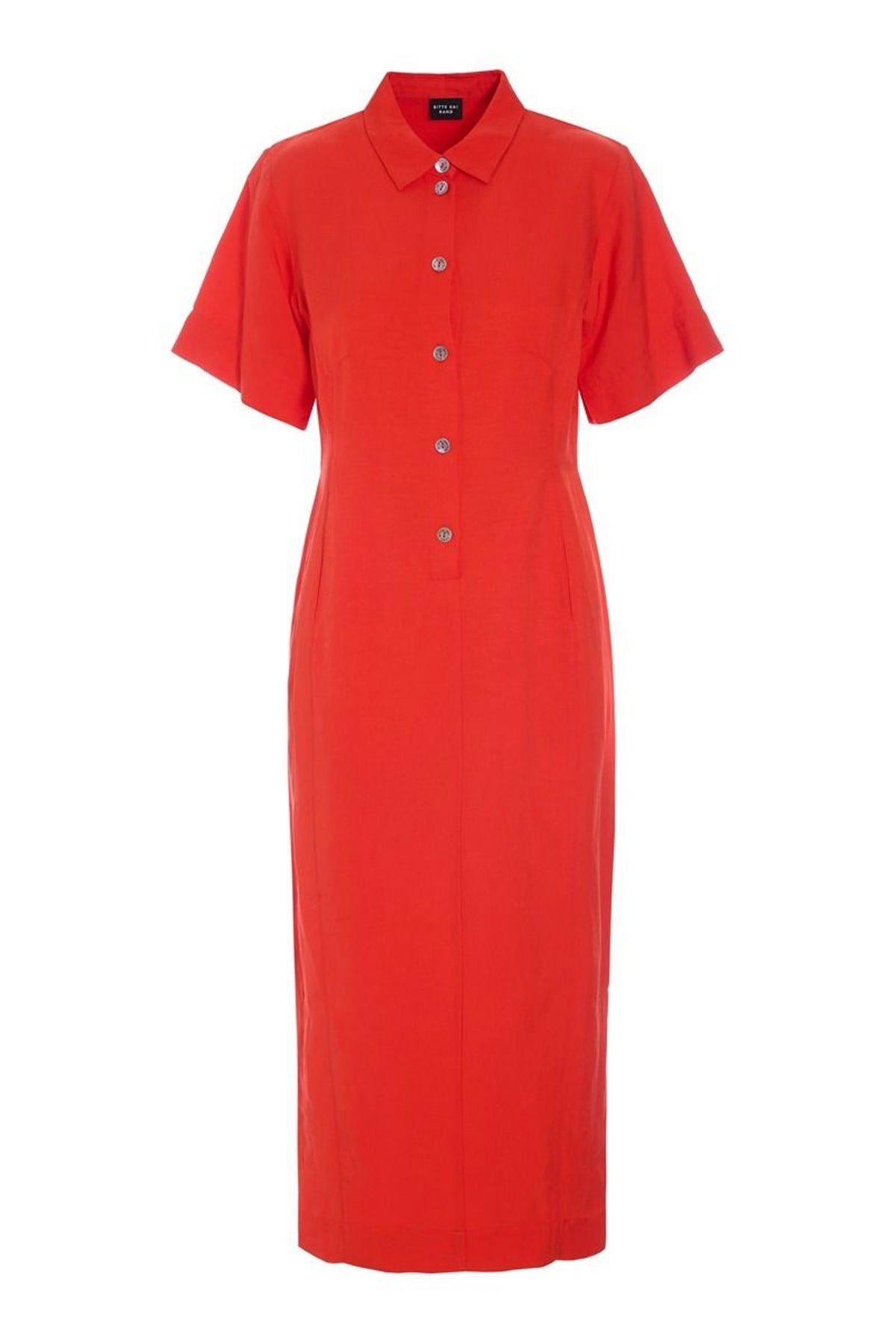 Kumamoto smal kjole Fiery Red - 262-2421-5670