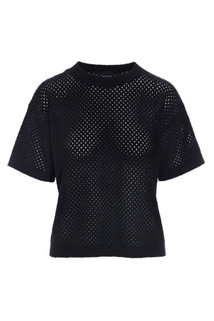 Kumi kortærmet bluse Black - 263-1082-5819