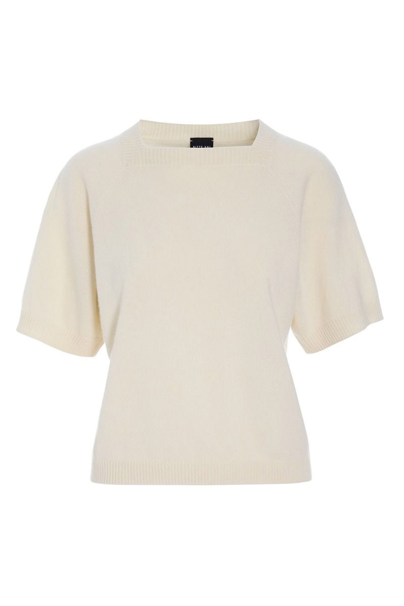 Kumo cashmere kortærmet bluse Vanilla - 261-1080-5663