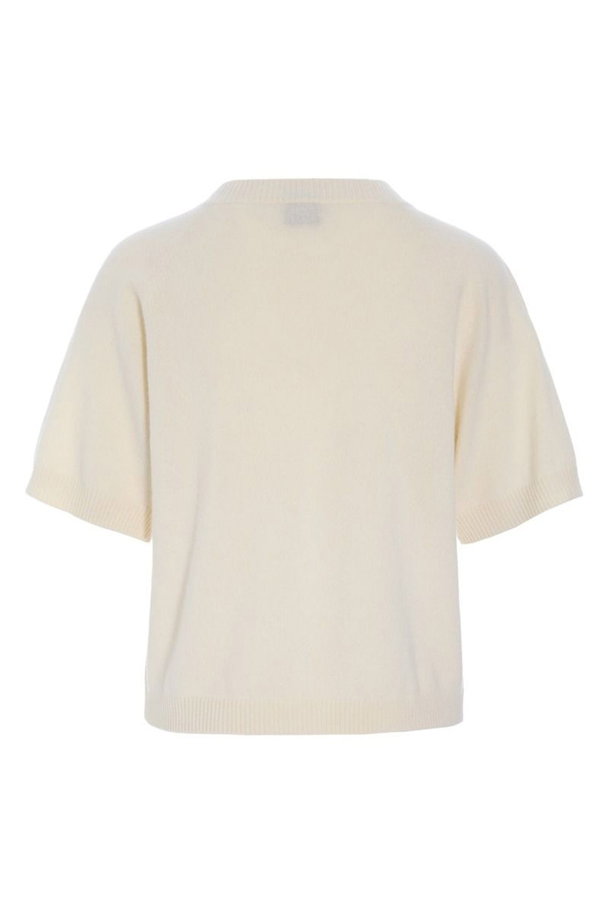 Kumo cashmere kortærmet bluse Vanilla - 261-1080-5663
