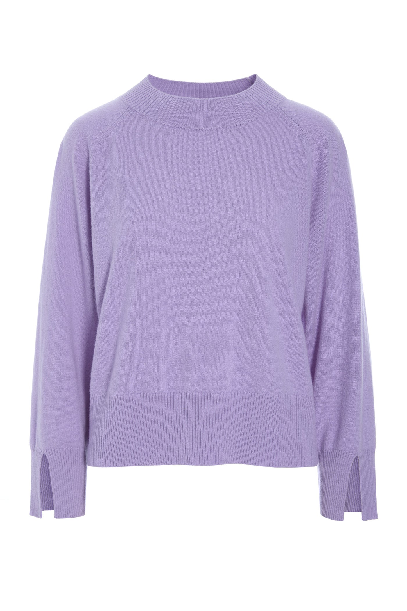 Kumo cashmere raglan bluse SOFT LAVENDER - 261-1080-5662