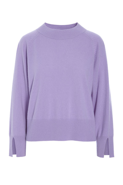 Kumo cashmere raglan bluse SOFT LAVENDER - 261-1080-5662 Thumbnail