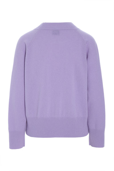 Kumo cashmere raglan bluse SOFT LAVENDER - 261-1080-5662 Thumbnail
