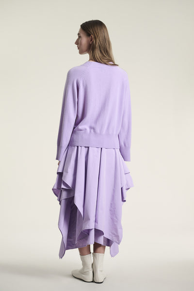 Kumo cashmere raglan bluse SOFT LAVENDER - 261-1080-5662 Thumbnail