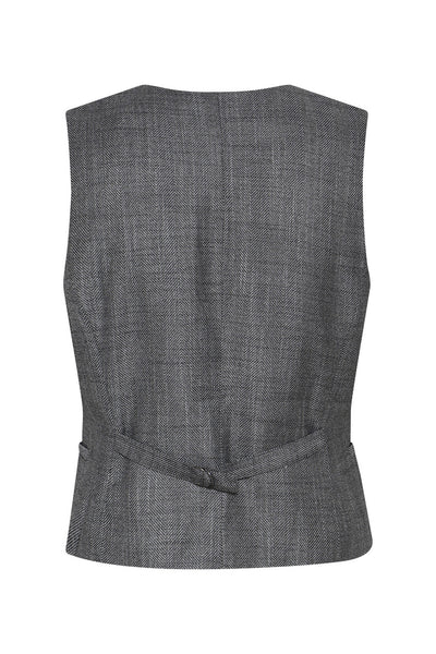KuraBBBielle Waistcoat Grey Herringbone - BBW4734 Thumbnail