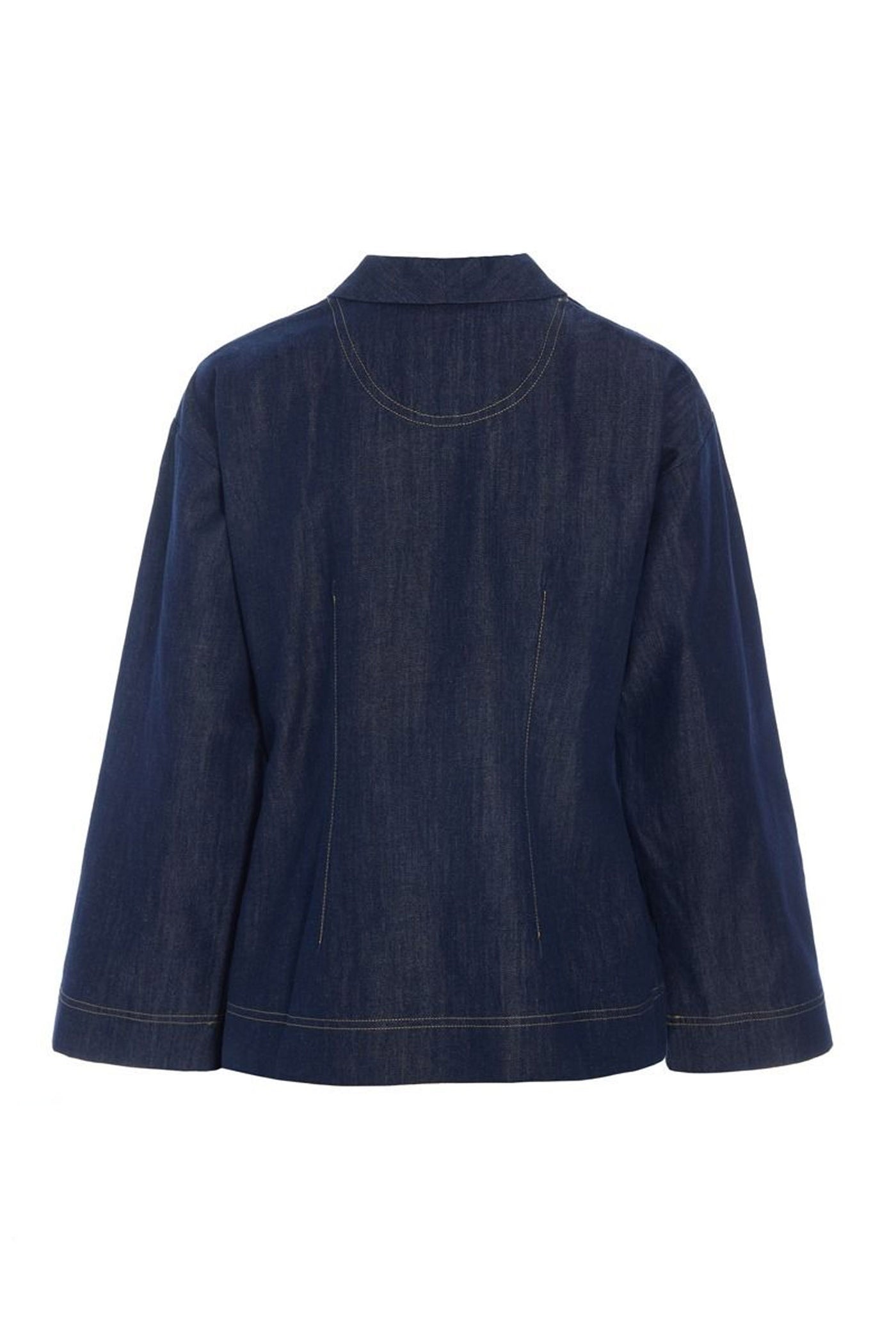 Kurai jakke med bindebånd Dark Denim - 262-2468-5699
