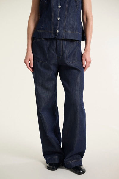 Kurai lige bukser Dark Denim - 262-2468-5701 Thumbnail