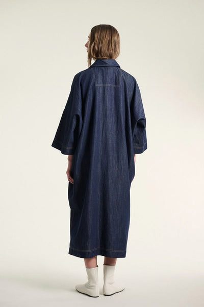 Kurai oversize kjole Dark Denim - 262-2468-5698 Thumbnail