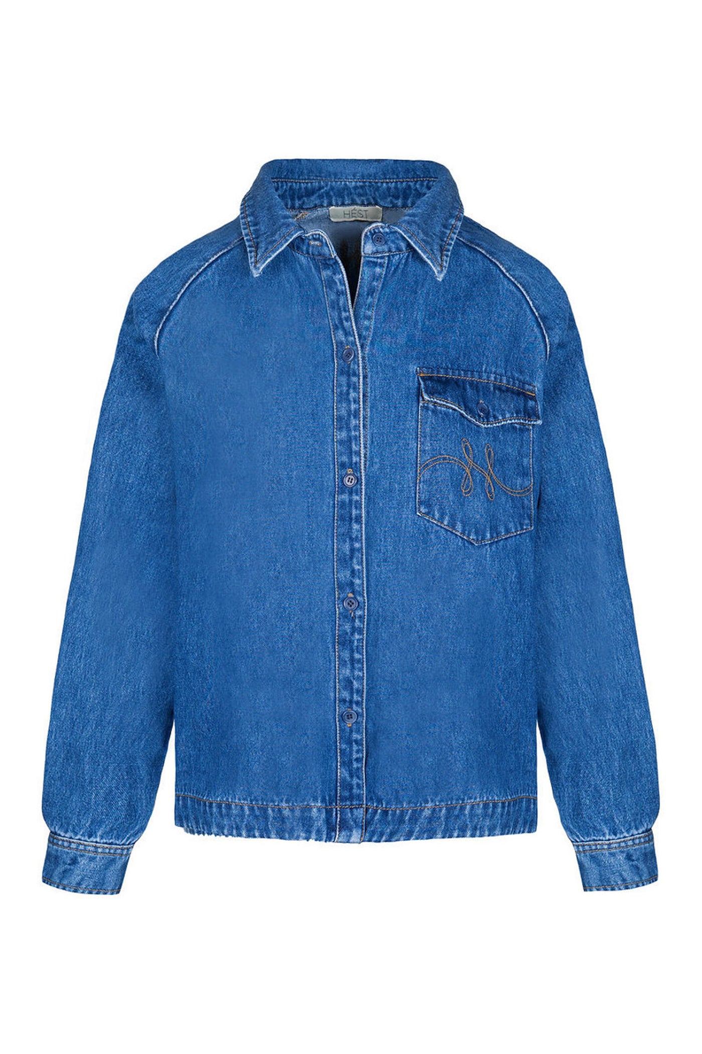 Kylie Blue shirt 9502 Medium Wash Denim - 2630190760