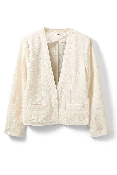 LANASW BOUCLE BLAZER 0101 Off white - S262240 Thumbnail