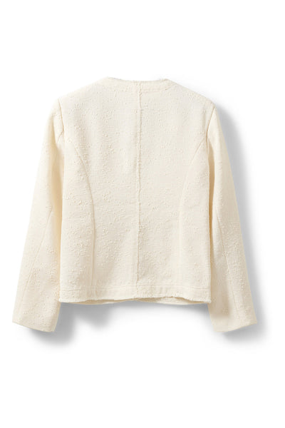 LANASW BOUCLE BLAZER 0101 Off white - S262240 Thumbnail
