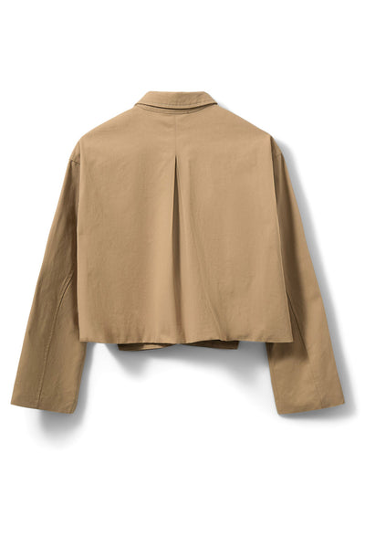 LARKSW SHORT SHIRT JACKET 7012 Camel - S261350 Thumbnail