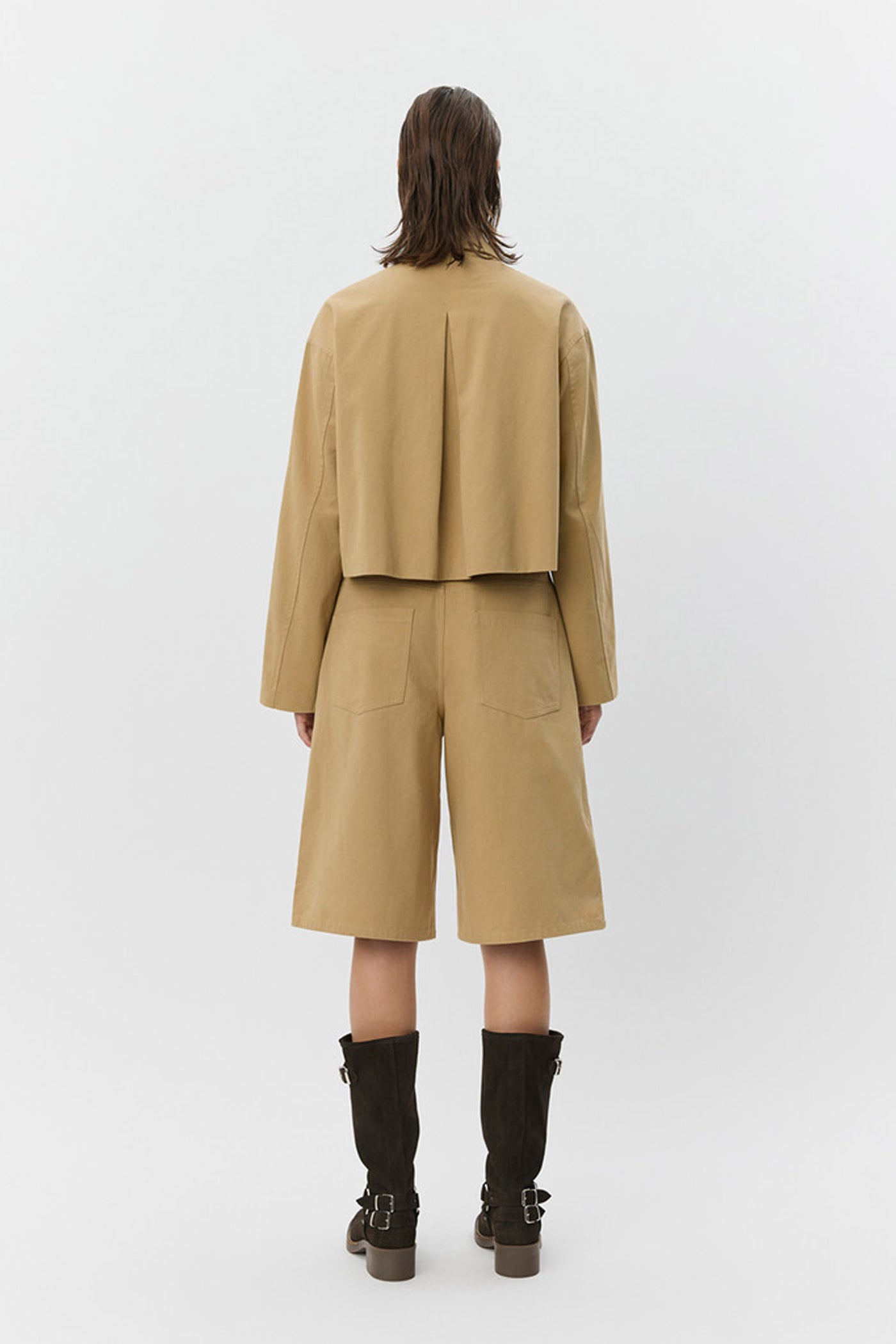 LARKSW SHORT SHIRT JACKET 7012 Camel - S261350