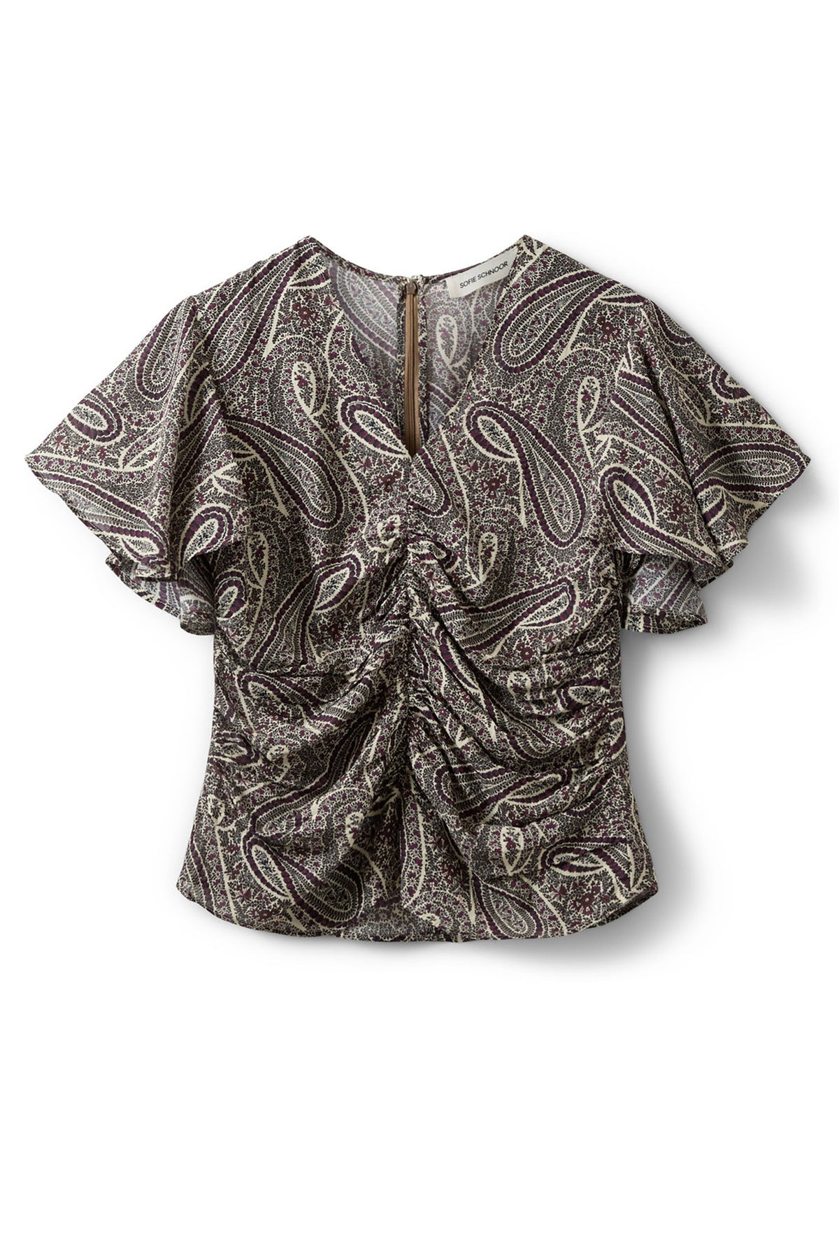 LEELASW PRINTED BLOUSE 4170 Bordeaux mix Paisley - S262400