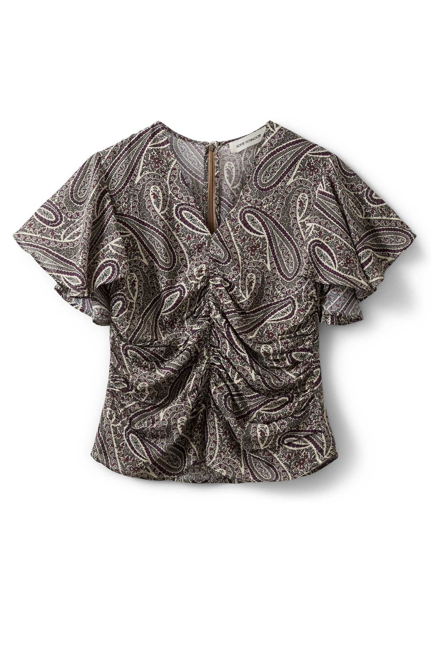 LEELASW PRINTED BLOUSE 4170 Bordeaux mix Paisley - S262400