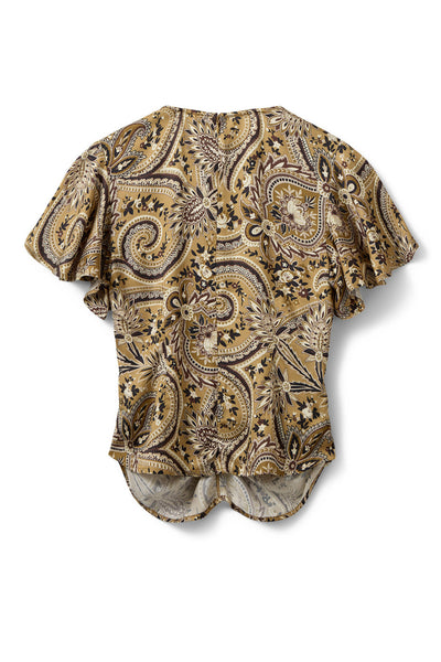 LEELASW PRINTED BLOUSE 7163 Bronze Mix Paisley - S262408 Thumbnail