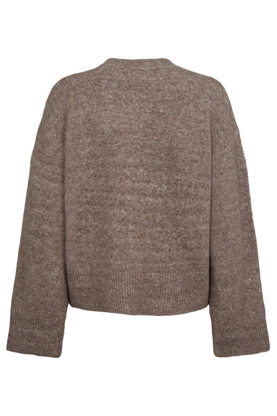LEVASW CARDIGAN 7071 Brown melange - SNOS420 Thumbnail