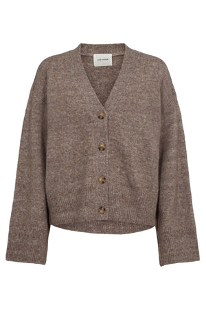 LEVASW CARDIGAN 7071 Brown melange - SNOS420