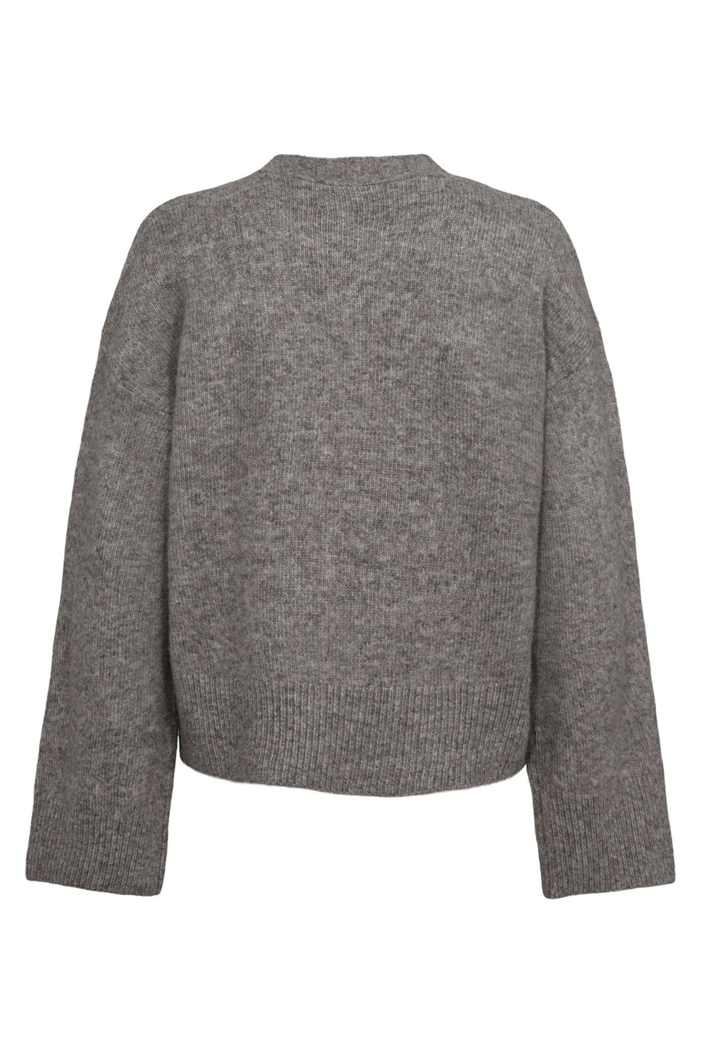 LEVASW CARDIGAN 8000 Grey mel - SNOS420