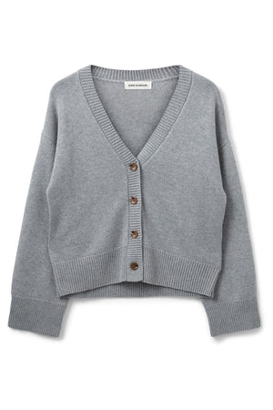 LEVASW CARDIGAN 8000 Grey mel - SNOS540