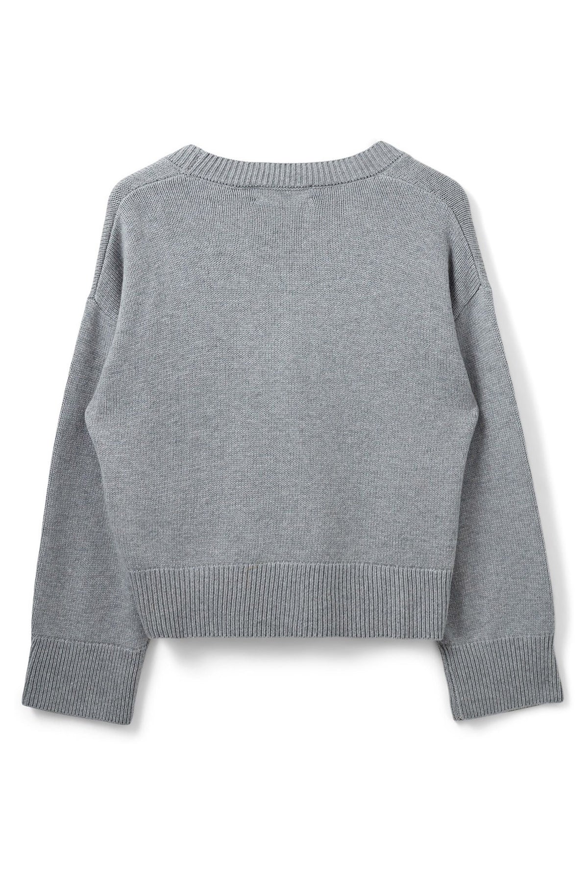 LEVASW CARDIGAN 8000 Grey mel - SNOS540