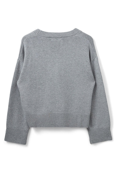 LEVASW CARDIGAN 8000 Grey mel - SNOS540 Thumbnail