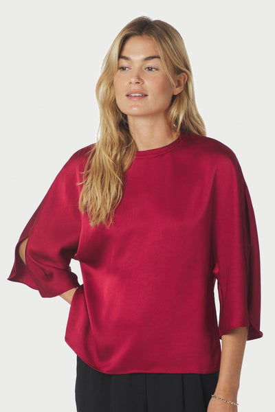 LIORA HEAVY SATEEN Dark Red - 165567 Thumbnail