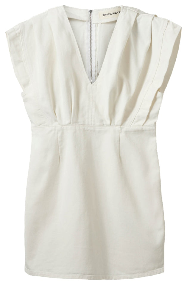 ENYASW MIDI DENIM DRESS 0101 Off white - S262280