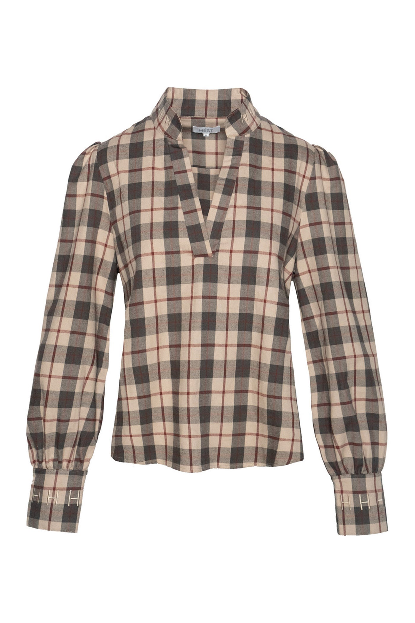 LORI Blouse 9600Red Check - 2530190295