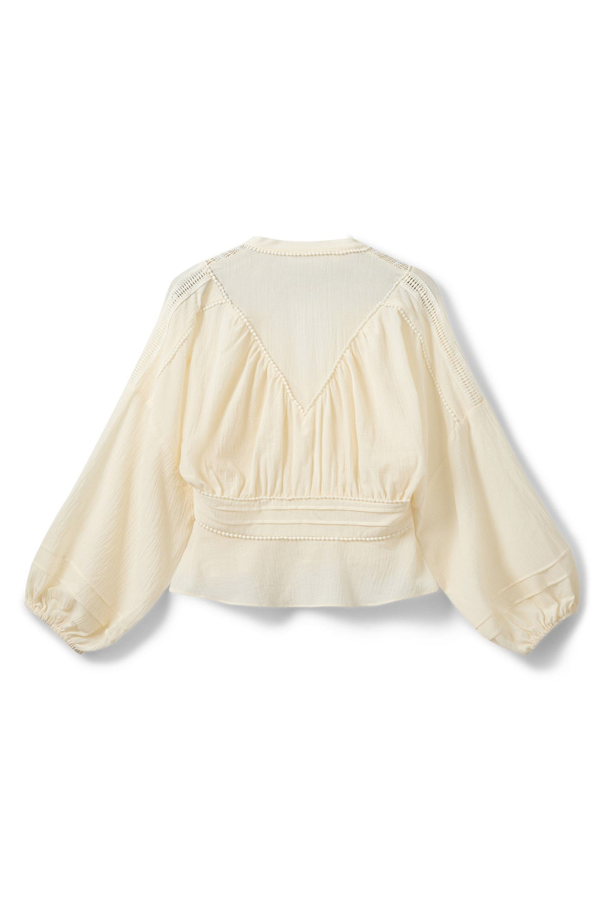 LOUSW LACE DETAIL BLOUSE 0159 Cream White - S262225