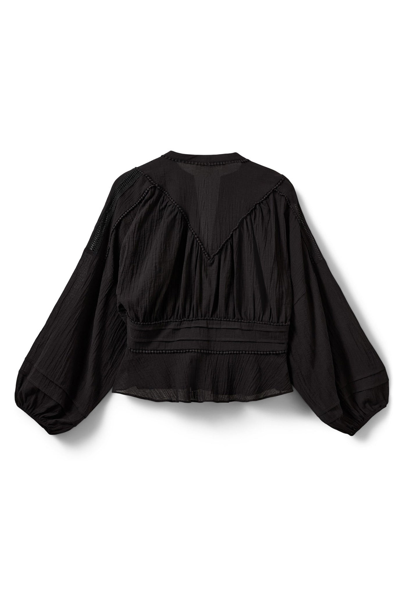 LOUSW LACE DETAIL BLOUSE 1000 Black - S262225