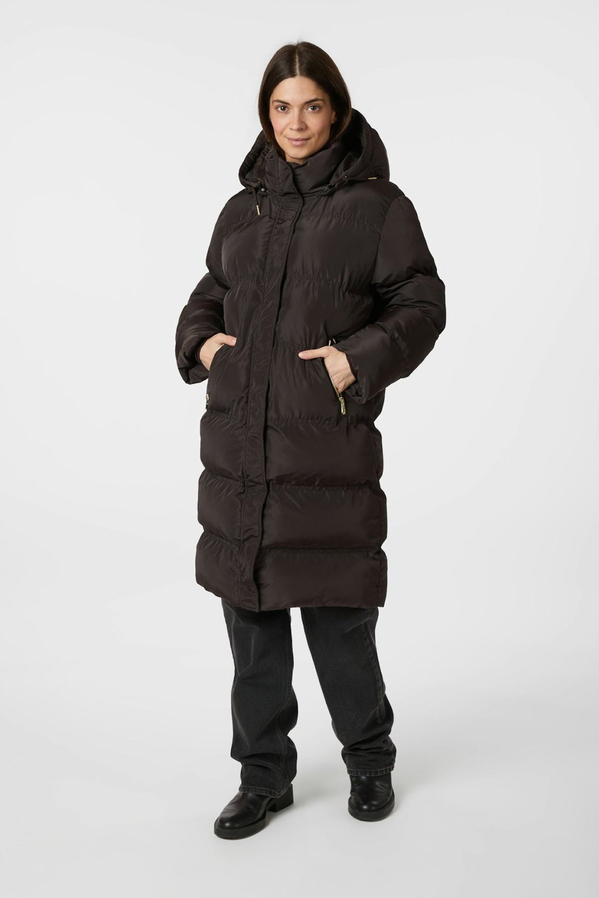 LUCETTE PUFFER Dark brown - 164885