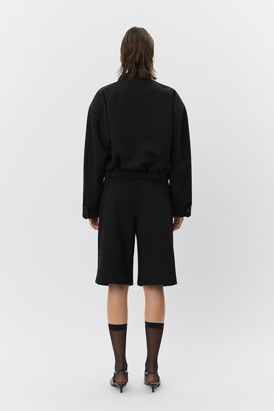 LUZYSW SHORT BOMBER JACKET 1000 Black - S261271 Thumbnail