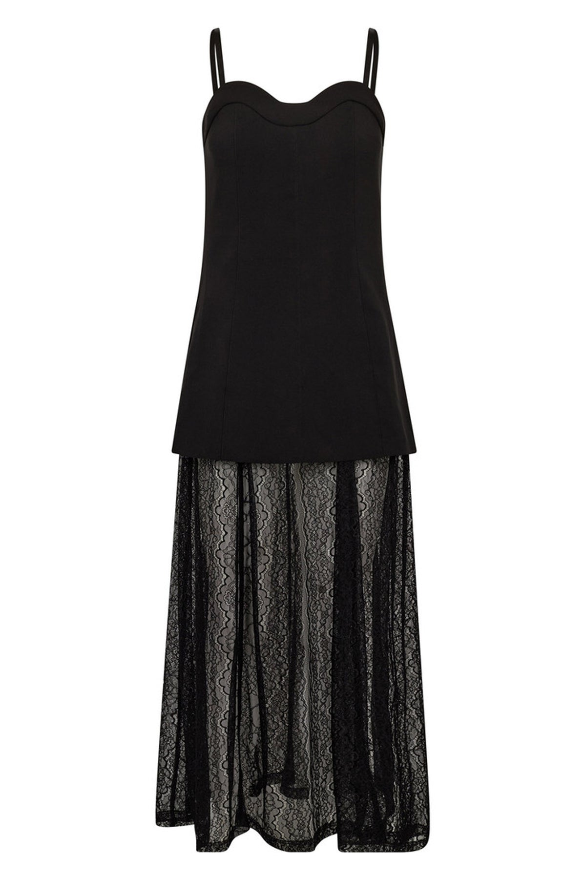 L'E Summer Corsage Dress Black - HL10598