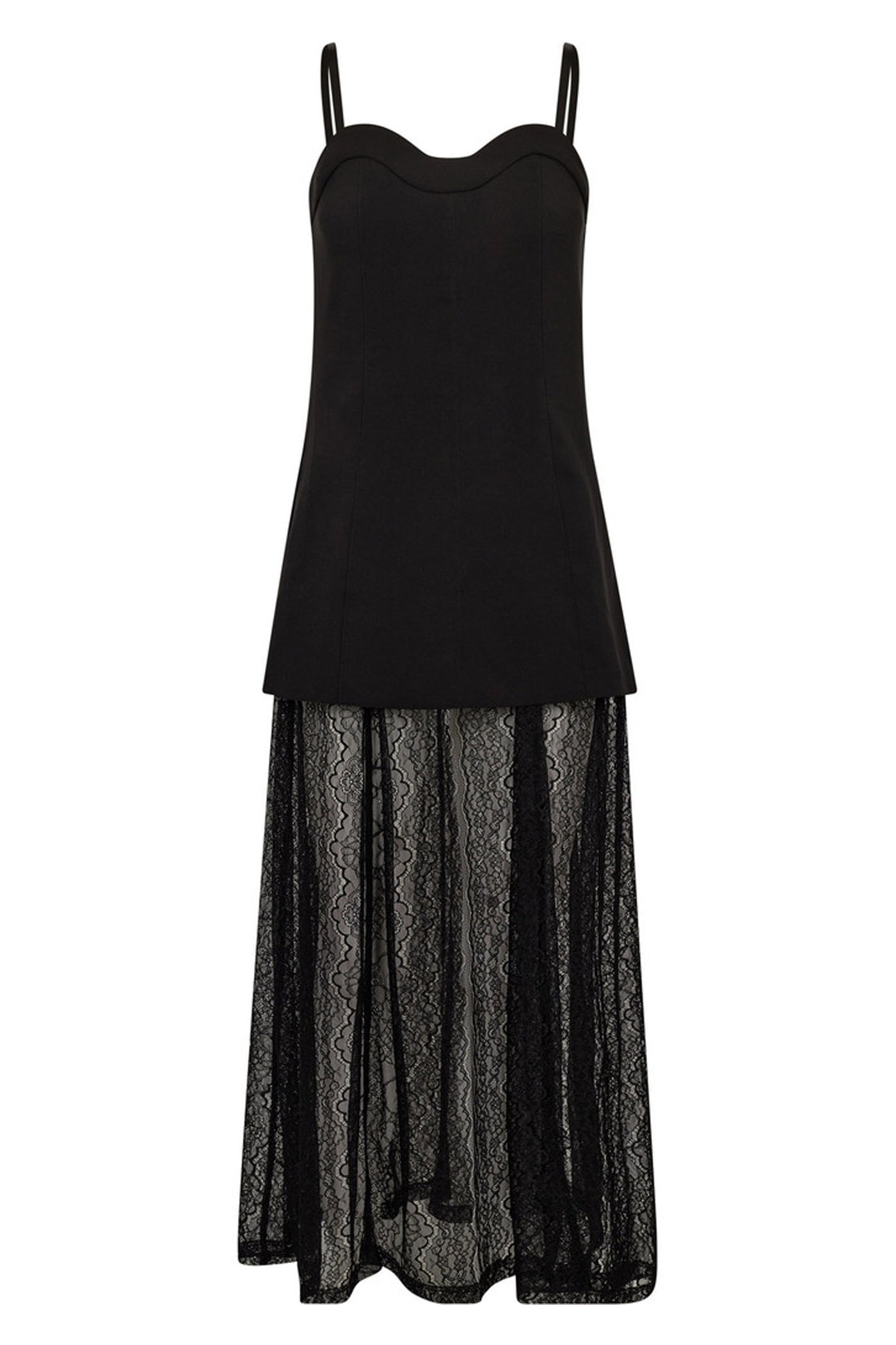 L'E Summer Corsage Dress Black - HL10598