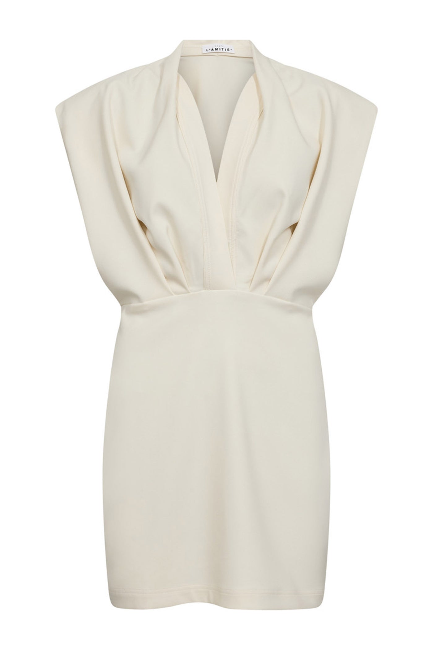 L'egance Crop Drape Dress Pearl - HL10040