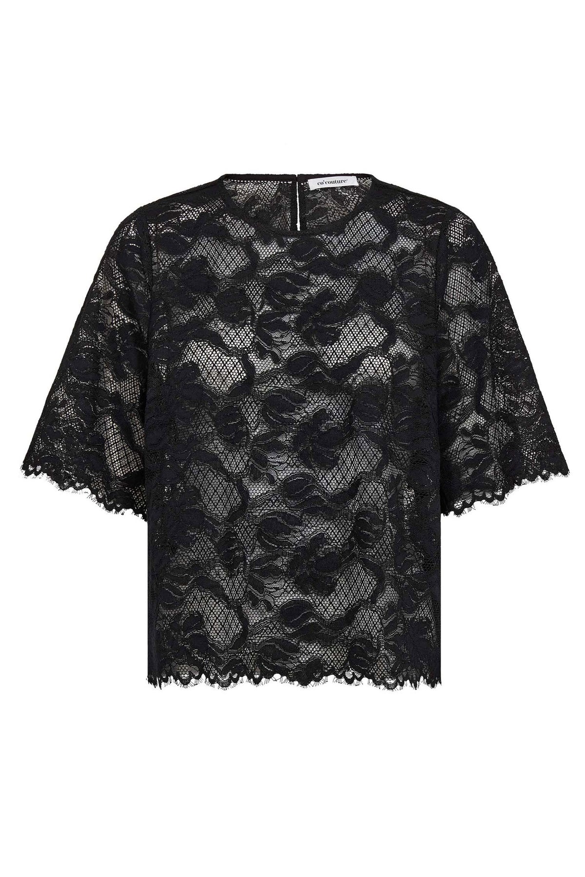 LannyCC Lace Blouse 96-Black - 45110