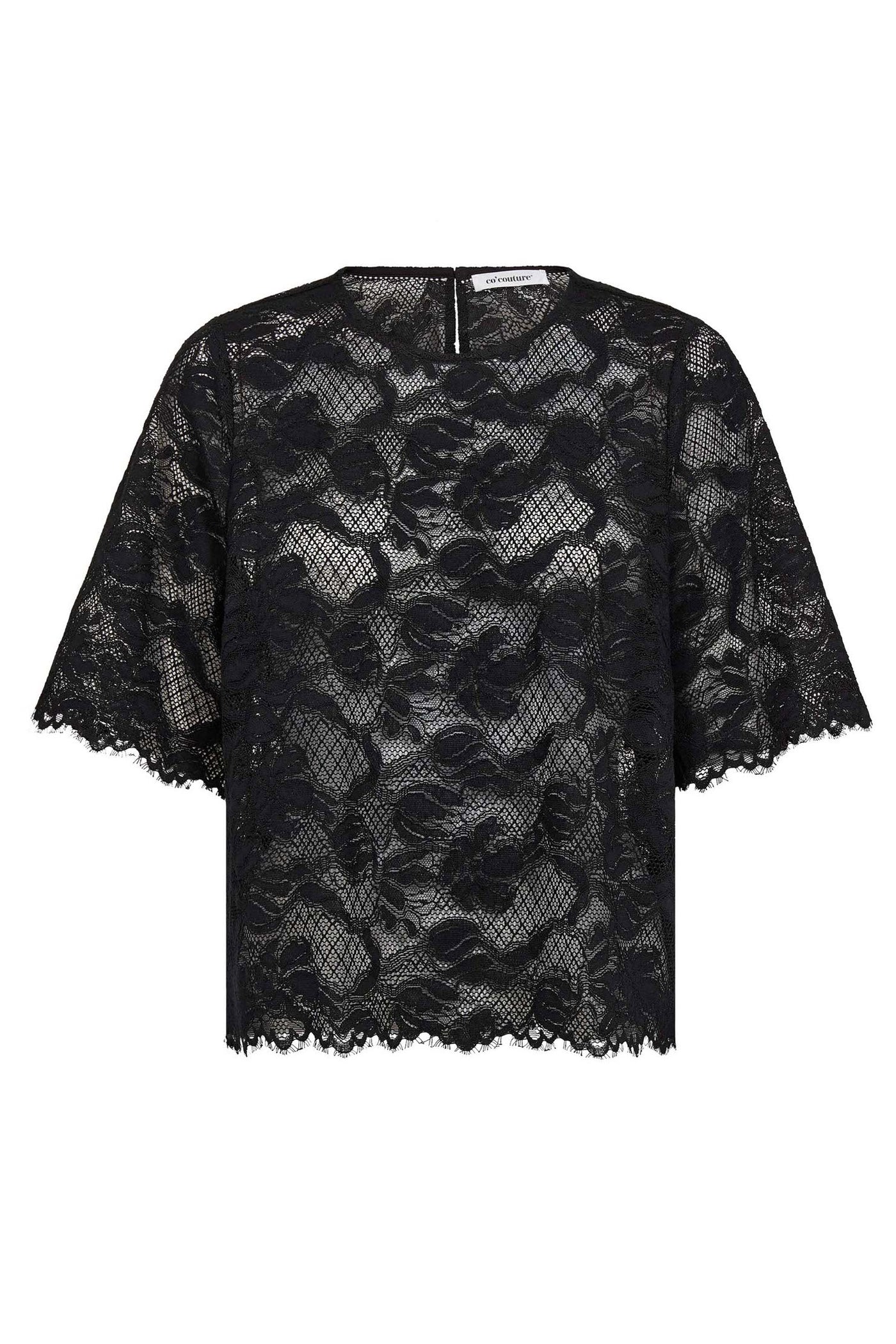 LannyCC Lace Blouse 96-Black - 45110