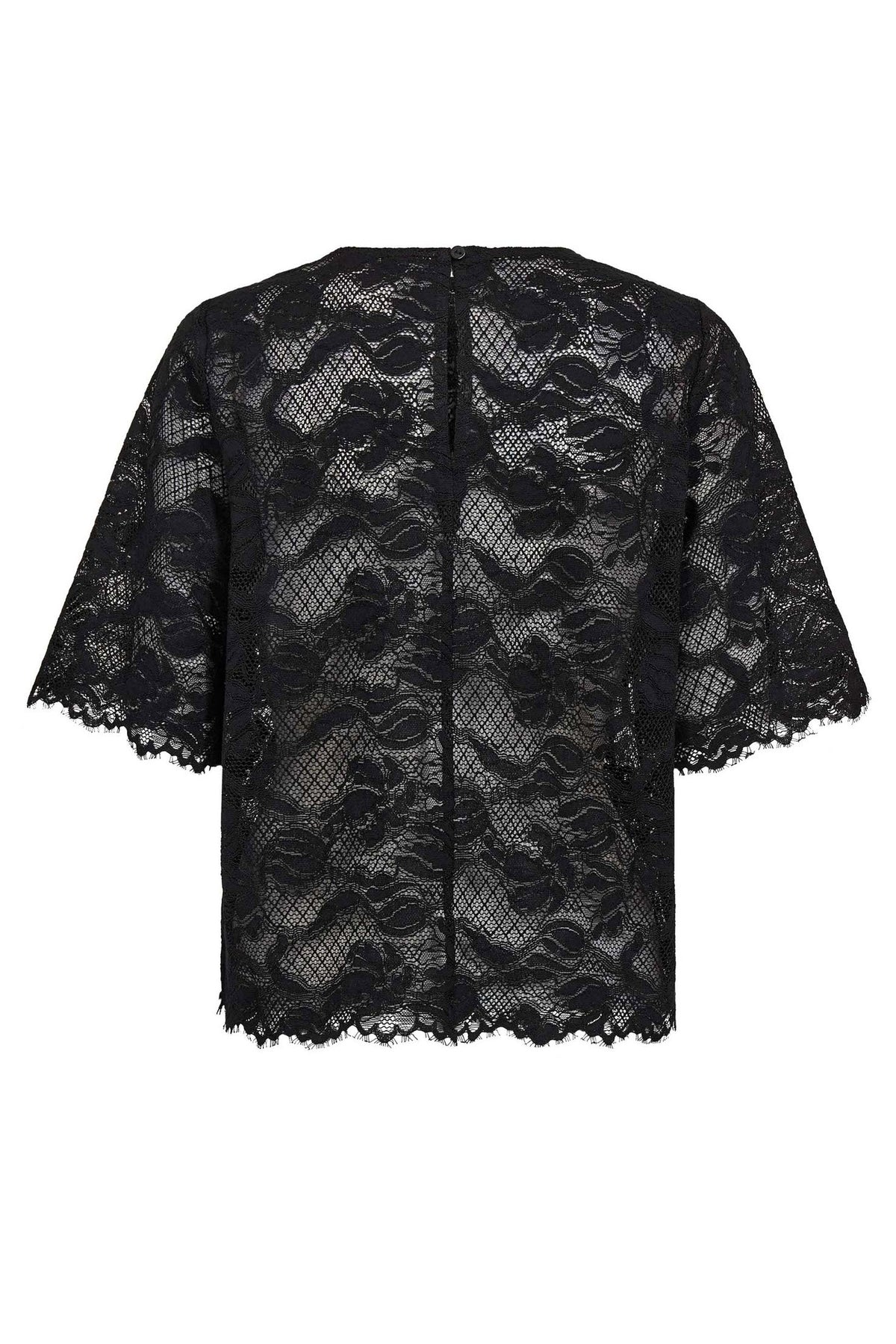 LannyCC Lace Blouse 96-Black - 45110