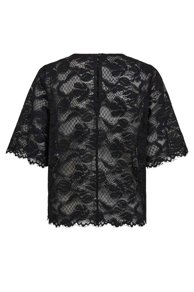LannyCC Lace Blouse 96-Black - 45110 Thumbnail