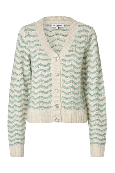 LanoLL Cardigan Knit LS 49 Dusty Green - 25404-5002 Thumbnail
