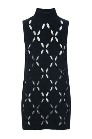 Lantern ærmeløs bluse Black - 259-1079-5553