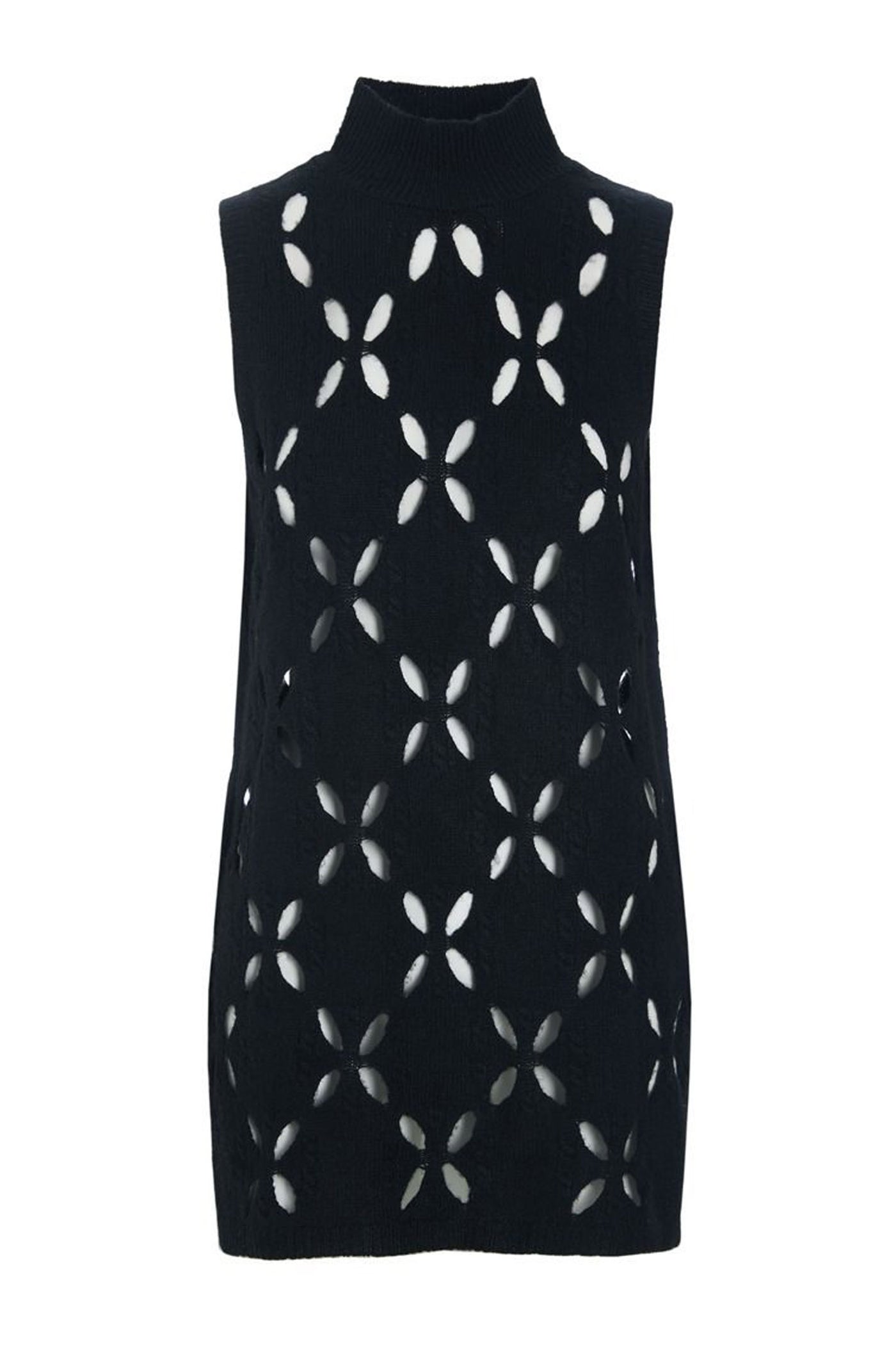 Lantern ærmeløs bluse Black - 259-1079-5553