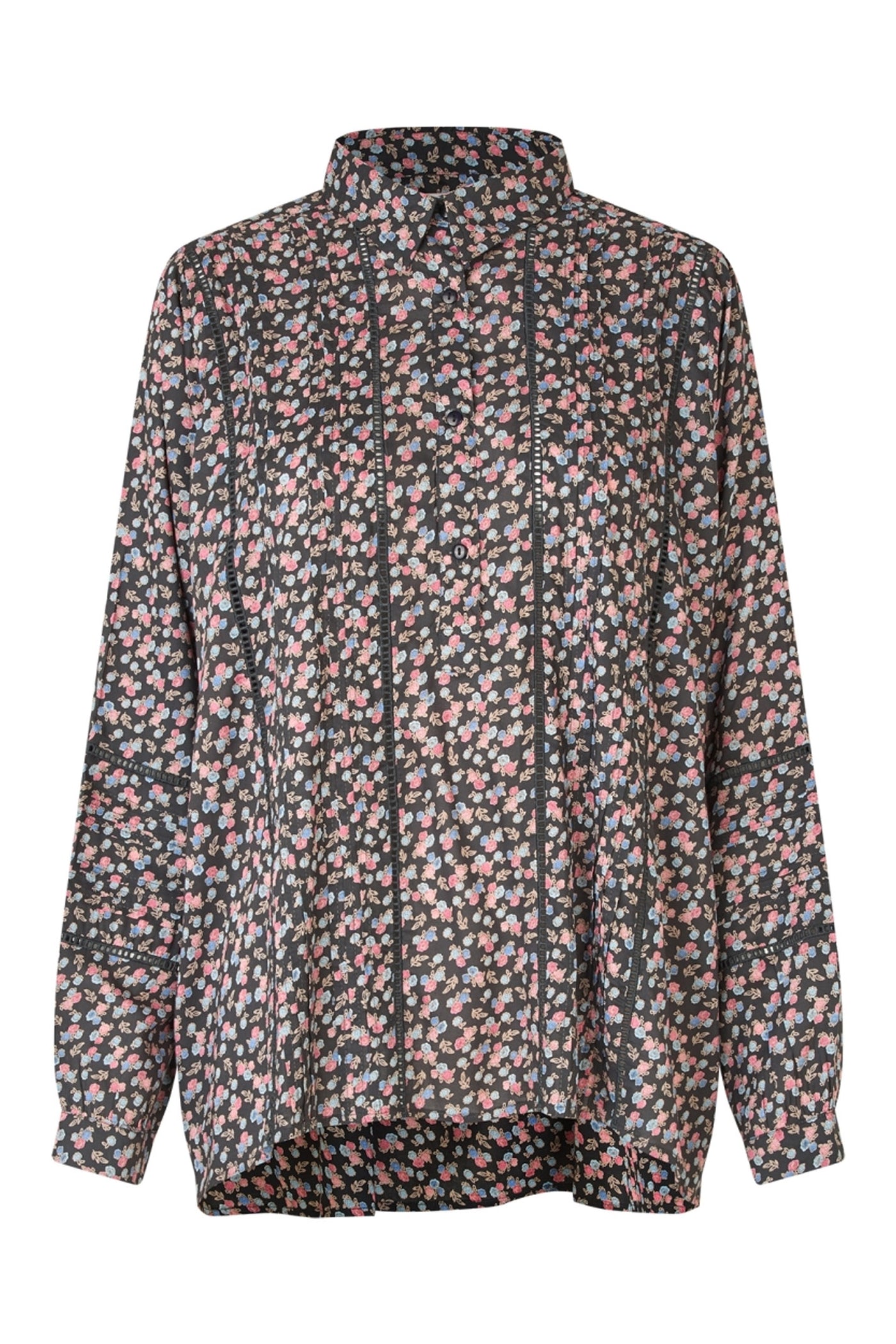 LariLL Shirt LS 18 Washed Black - 25441-1028
