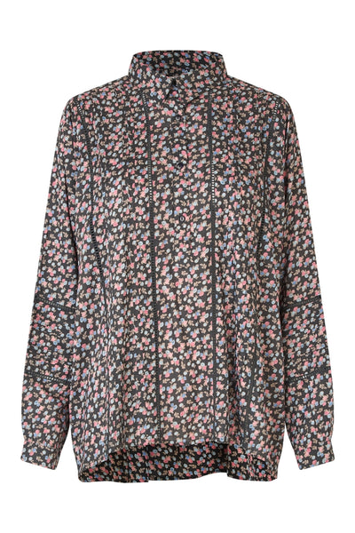 LariLL Shirt LS 18 Washed Black - 25441-1028 Thumbnail