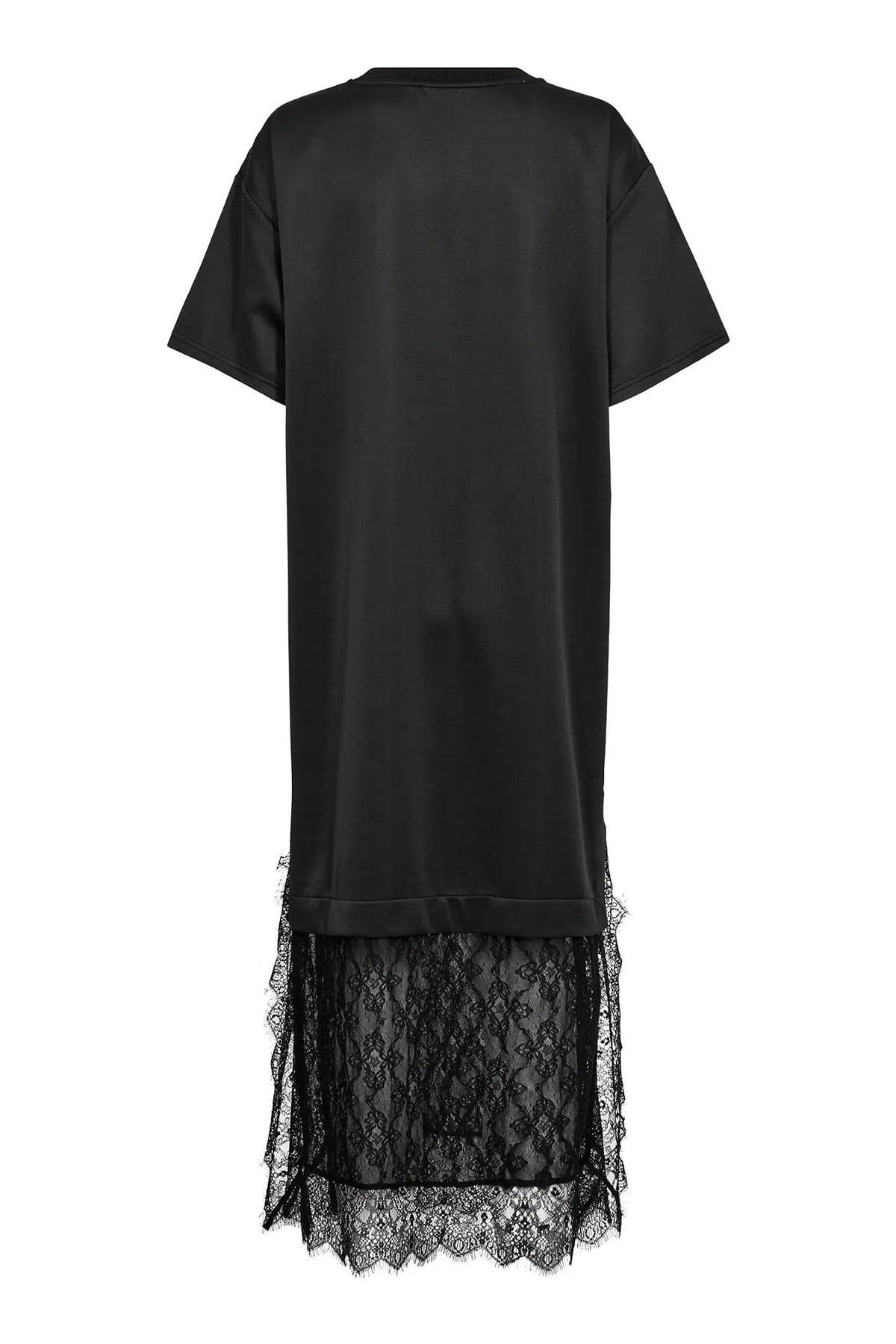 LarsonCC Mix Lace Dress 65001-Black - 500172