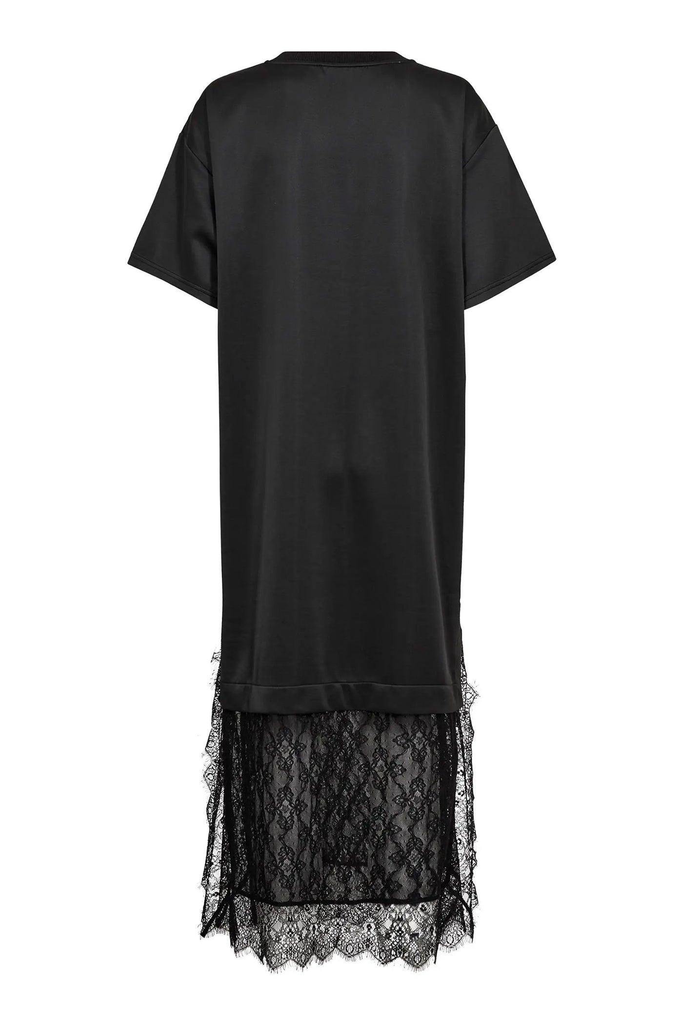 LarsonCC Mix Lace Dress 65001-Black - 500172