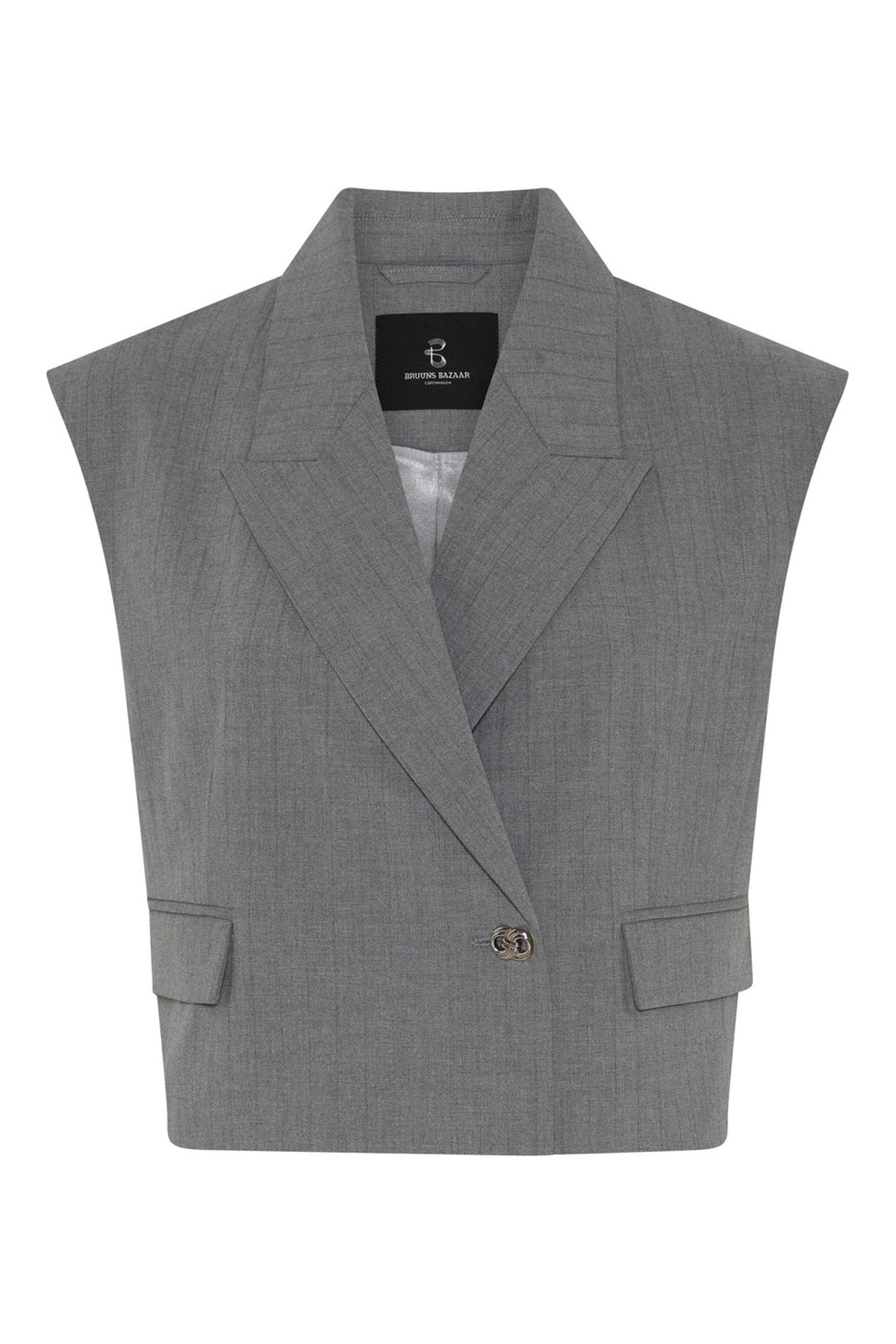 LataniaBBLinis waistcoat Grey - BBW4902