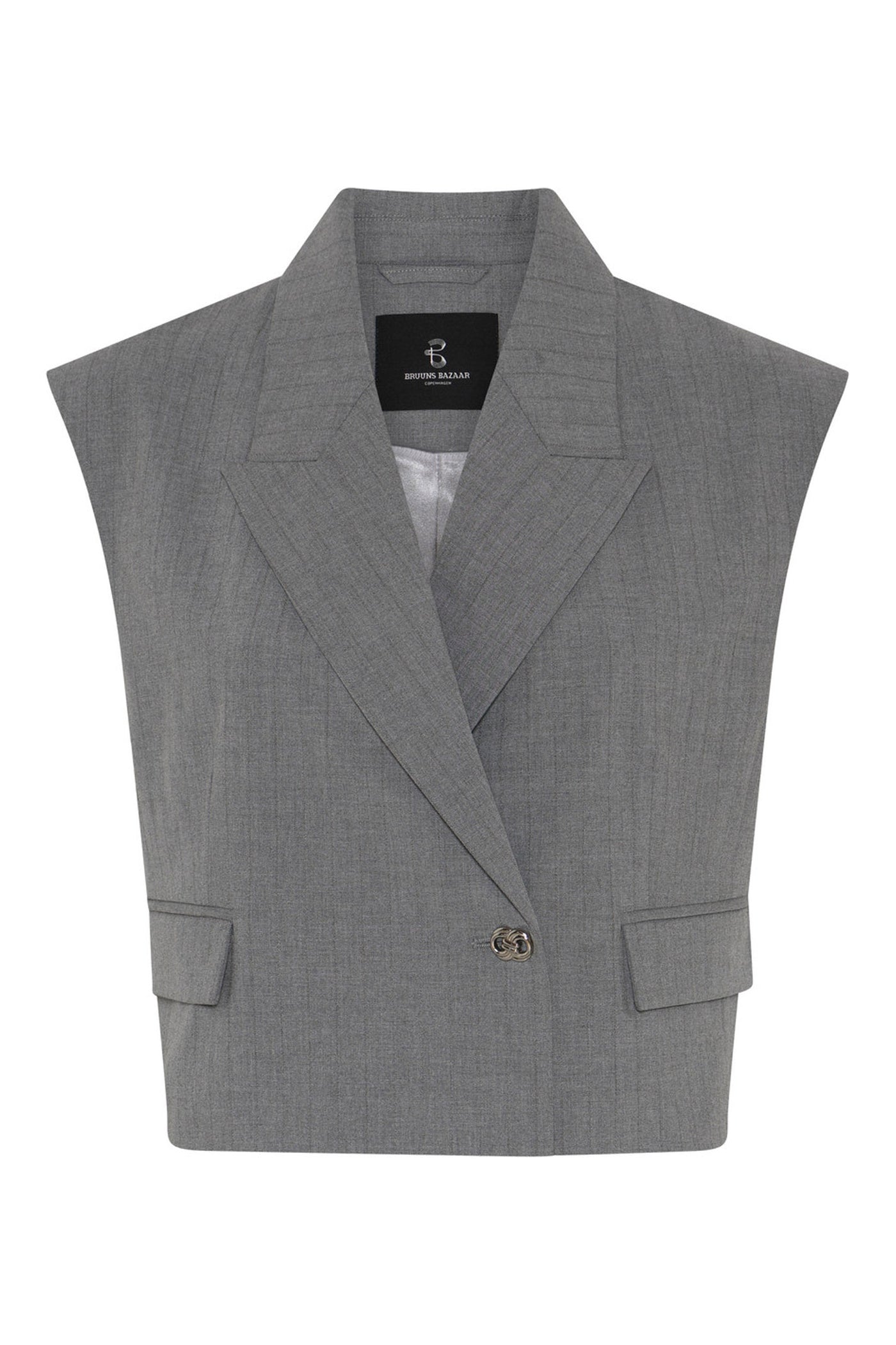 LataniaBBLinis waistcoat Grey - BBW4902